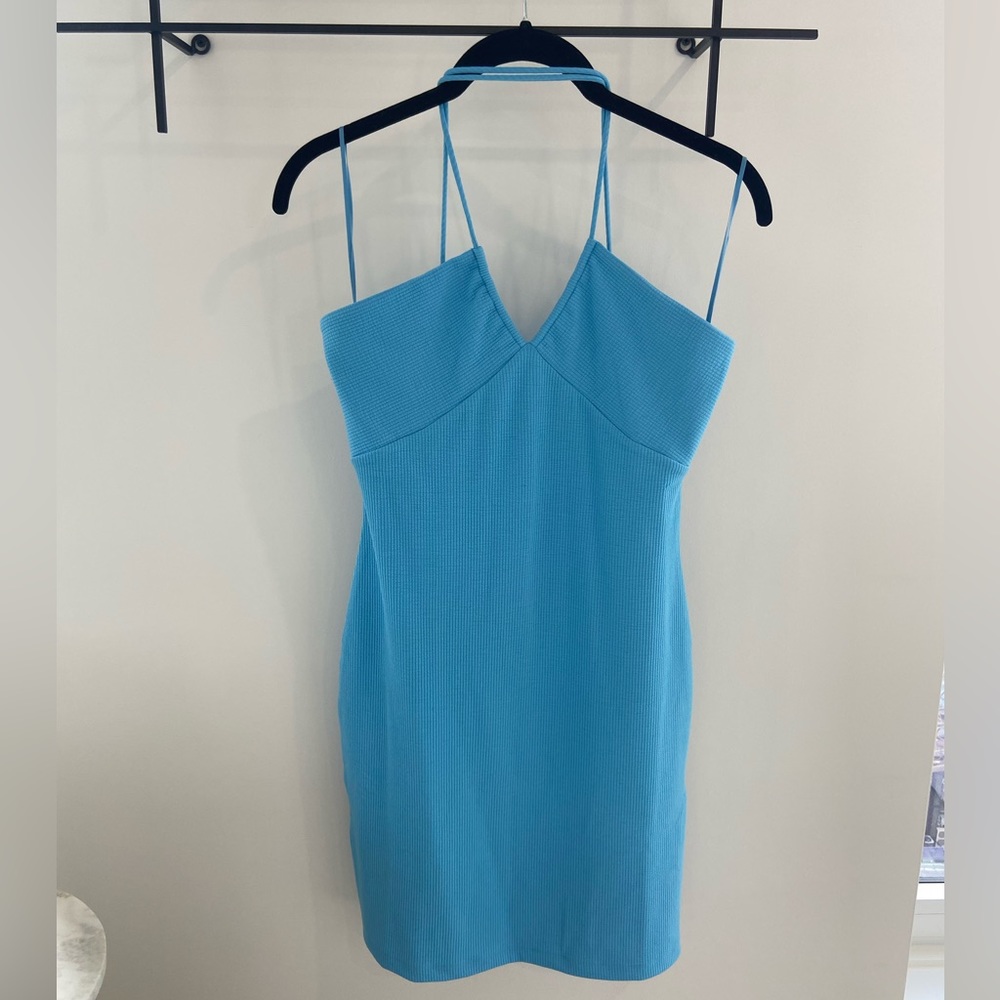 Mango Blue Mini Dress